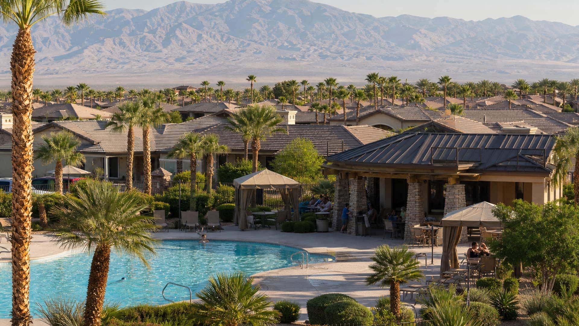 Active-adult community homes and recreation amenities