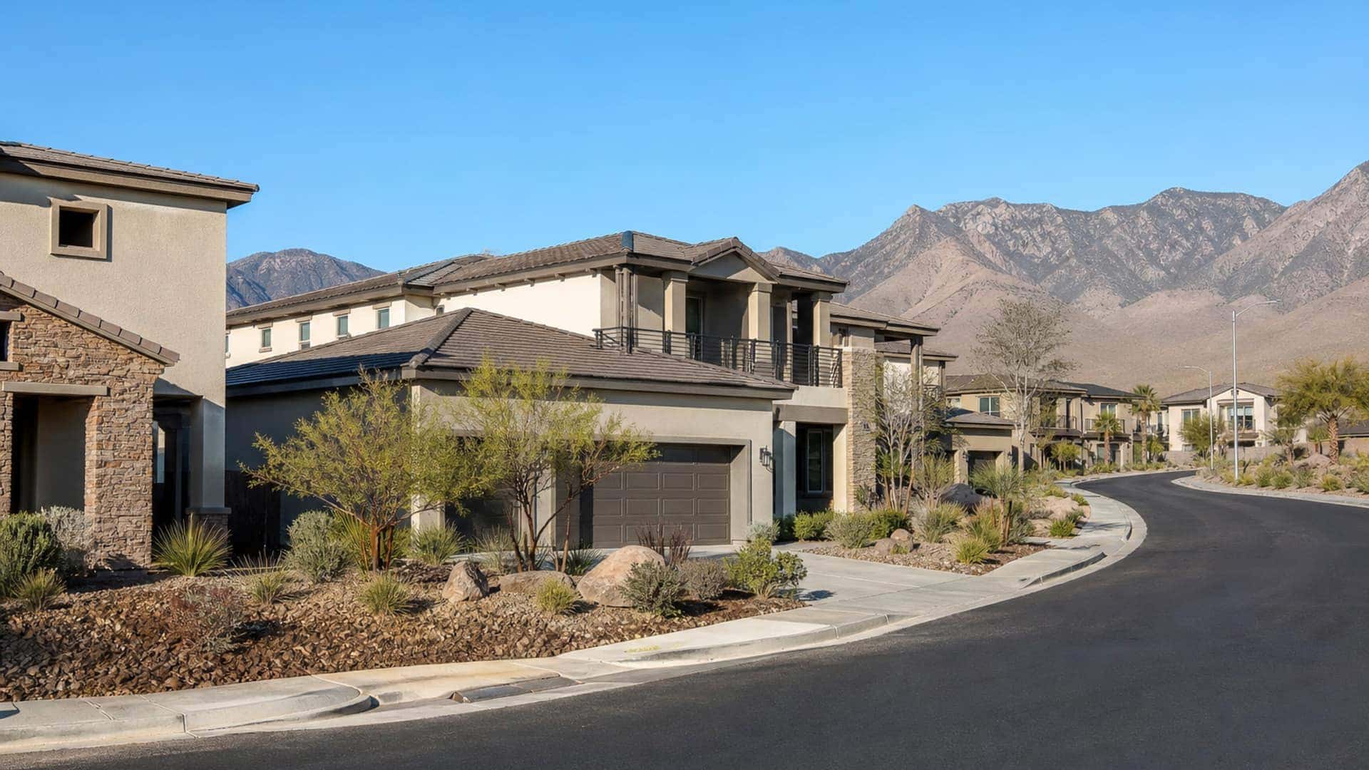 New construction homes in a Las Vegas master-planned community