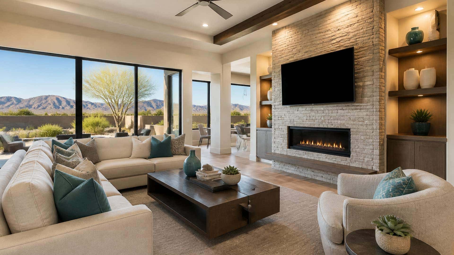 Bright home interior used for valuation conversations